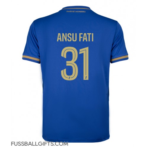 AS Monaco Ansu Fati #31 Fußballbekleidung Auswärtstrikot 2025-26 Kurzarm